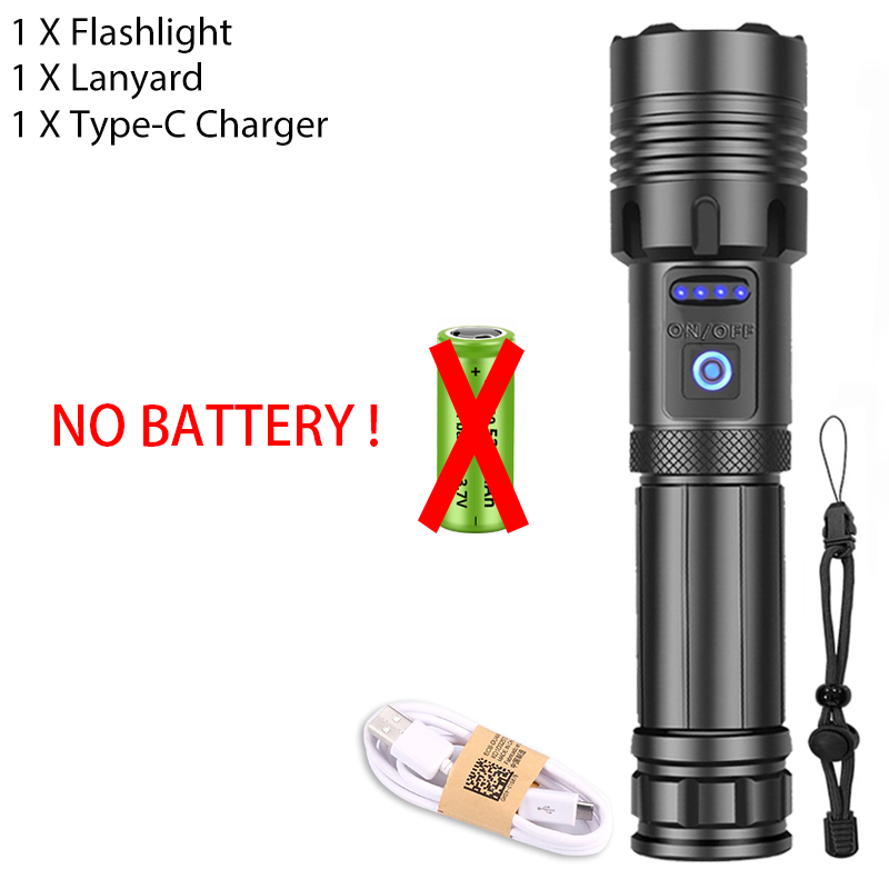 Super LED Rechargeable Laser Flashlight