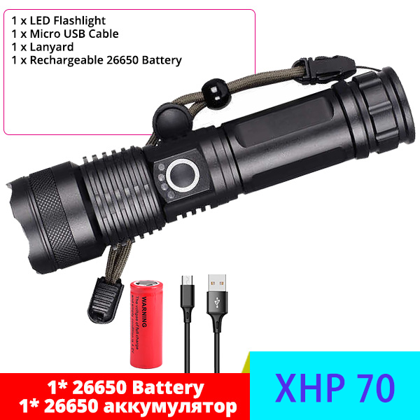 Super LED Rechargeable Laser Flashlight